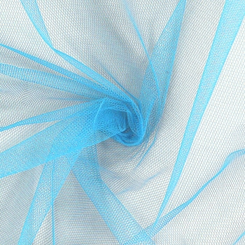 Tule hard type 100% nylon (50m x 140cm), Turquoise